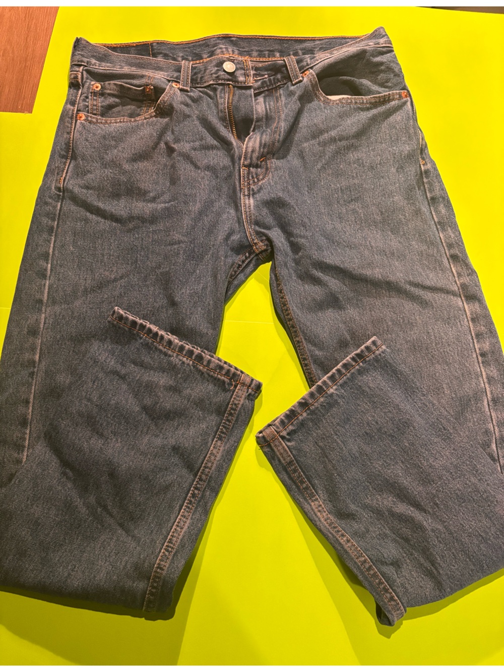 Levi's men’s Blue Flared Wide-Leg Jeans
